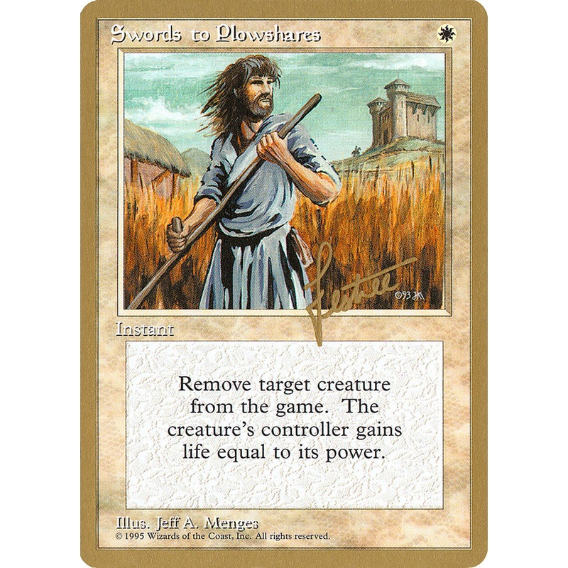 Swords to Plowshares (Bertrand Lestree) [Pro Tour Collector Set]