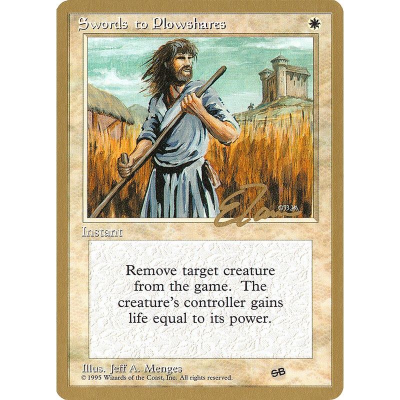 Swords to Plowshares (Eric Tam) (SB) [Pro Tour Collector Set]