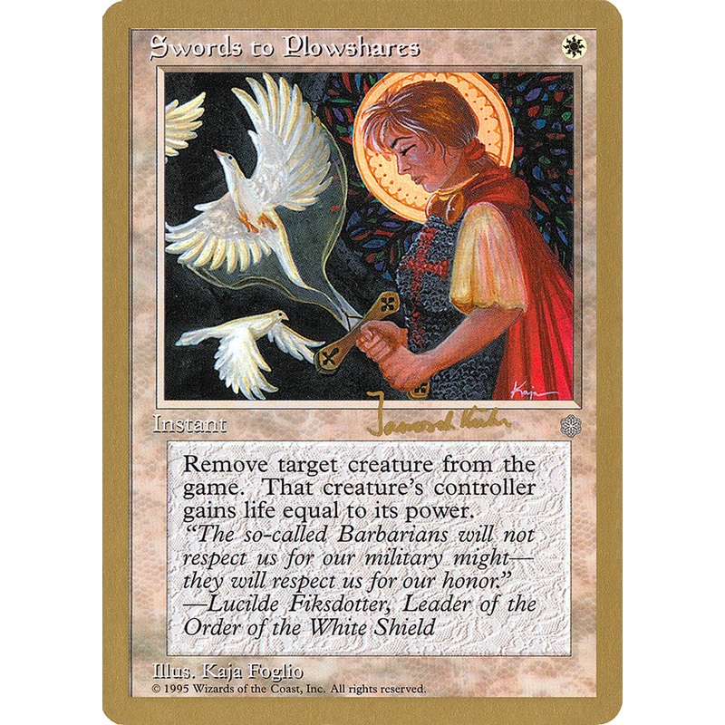 Swords to Plowshares (Janosch Kuhn) [World Championship Decks 1997]