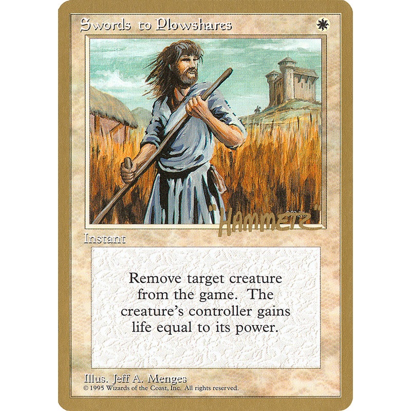 Swords to Plowshares (Shawn "Hammer" Regnier) [Pro Tour Collector Set]