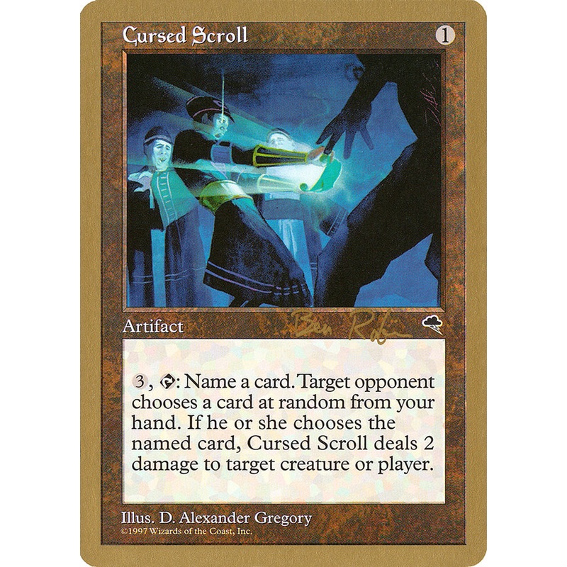 Cursed Scroll (Ben Rubin) [World Championship Decks 1998]