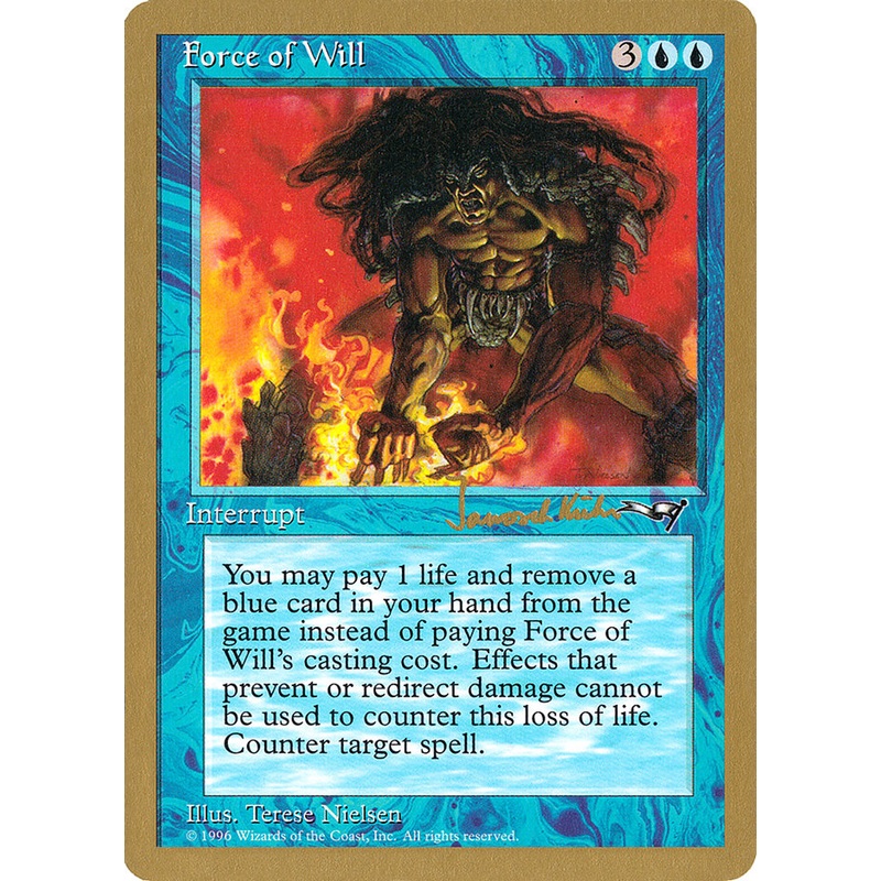 Force of Will (Janosch Kuhn) [World Championship Decks 1997]