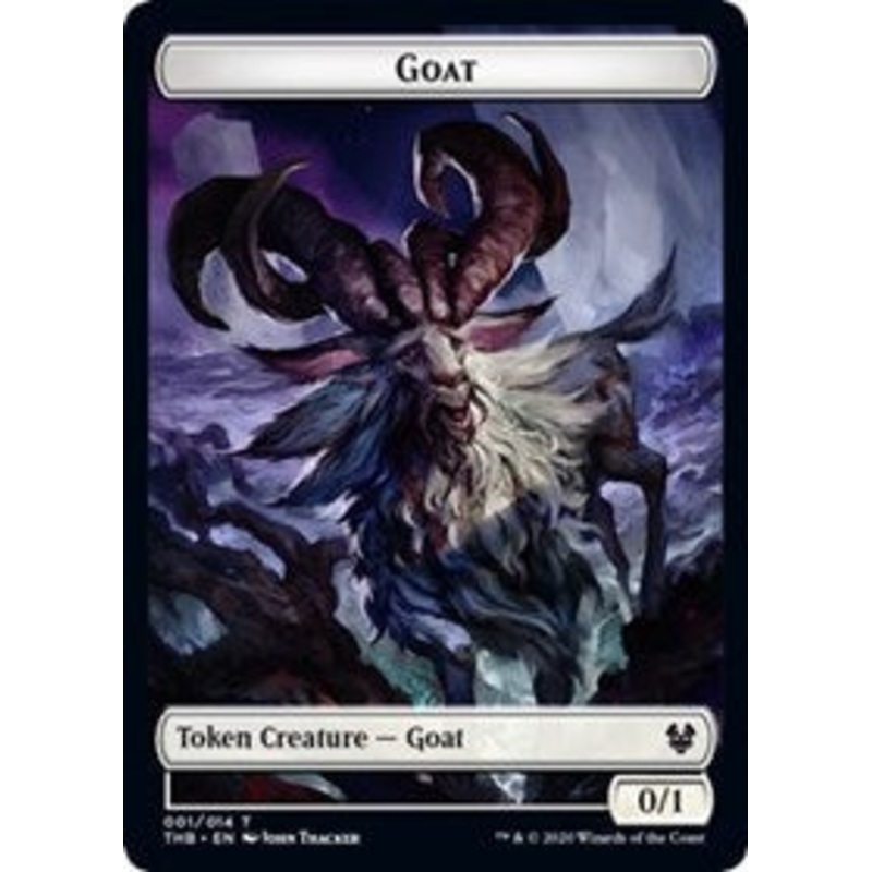 Goat // Satyr Double-Sided Token [Theros Beyond Death Tokens]