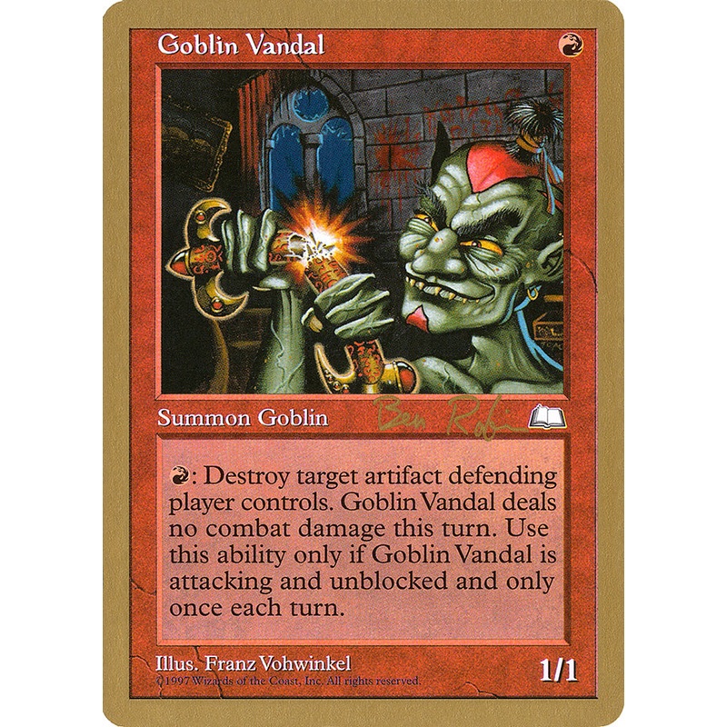 Goblin Vandal (Ben Rubin) [World Championship Decks 1998]