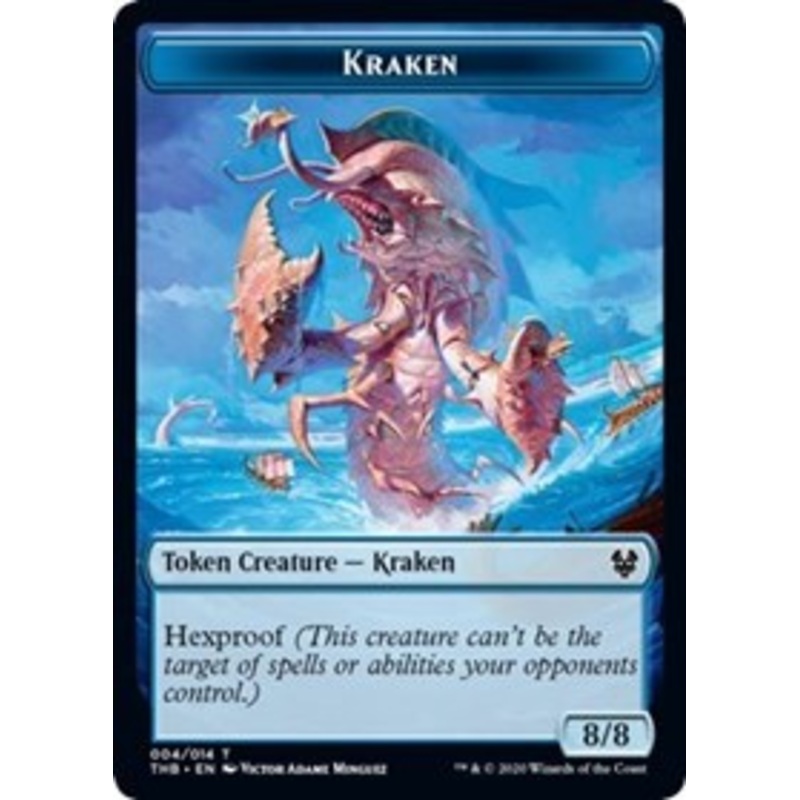 Kraken // Satyr Double-Sided Token [Theros Beyond Death Tokens]