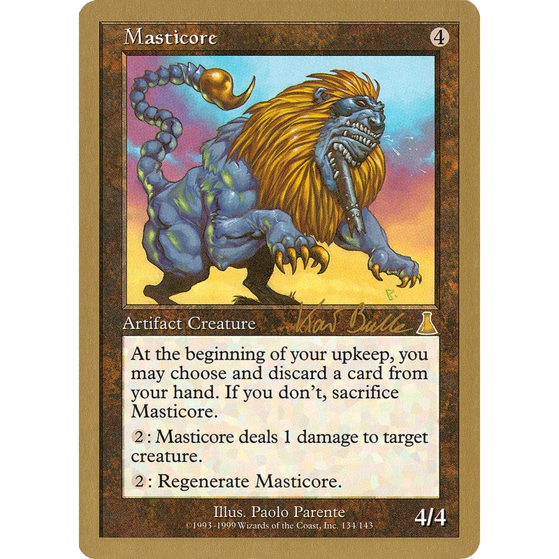 Masticore (Kai Budde) [World Championship Decks 1999]