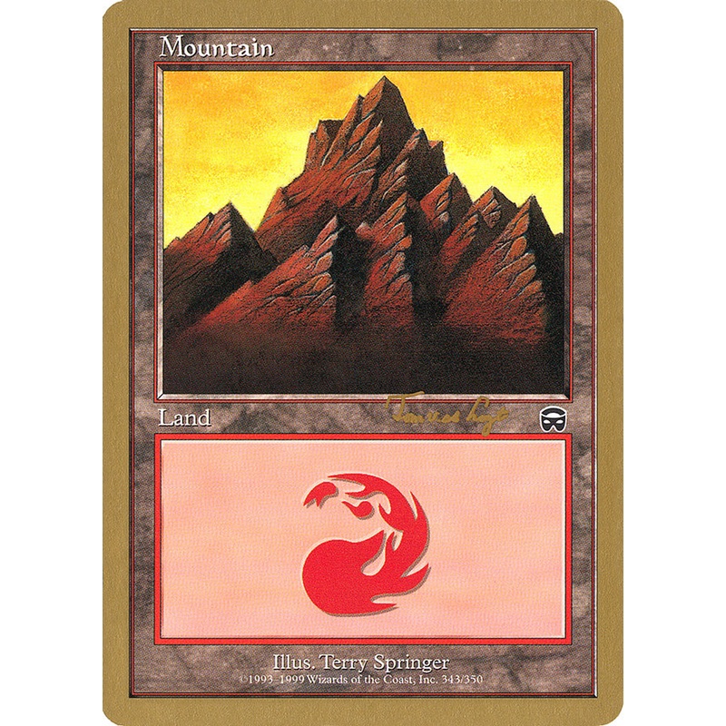 Mountain (343) (Tom van de Logt) [World Championship Decks 2001]