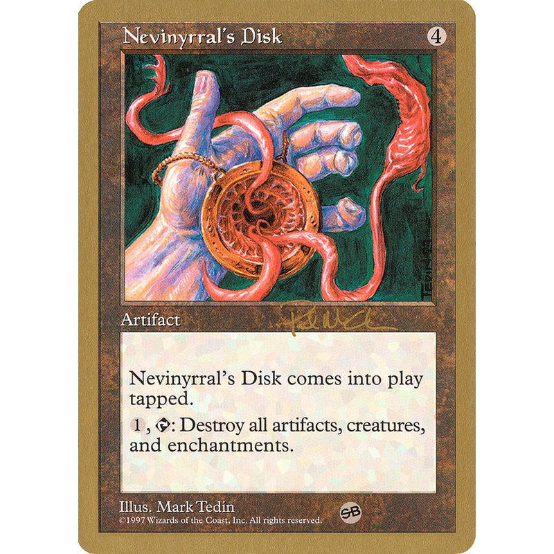 Nevinyrral's Disk (Paul McCabe) (SB) [World Championship Decks 1997]