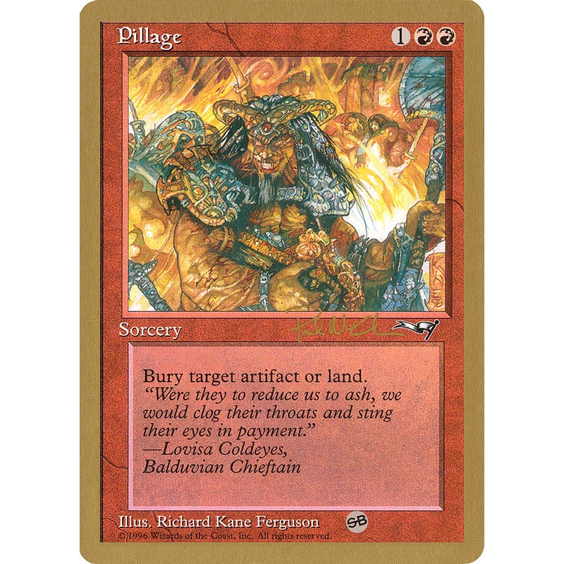 Pillage (Paul McCabe) (SB) [World Championship Decks 1997]