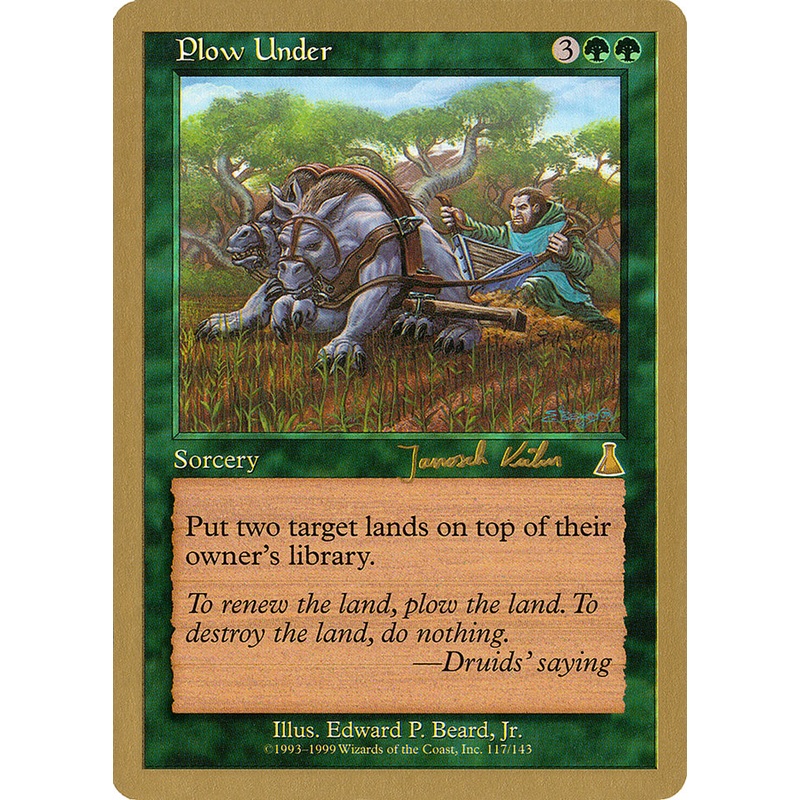 Plow Under (Janosch Kuhn) [World Championship Decks 2000]