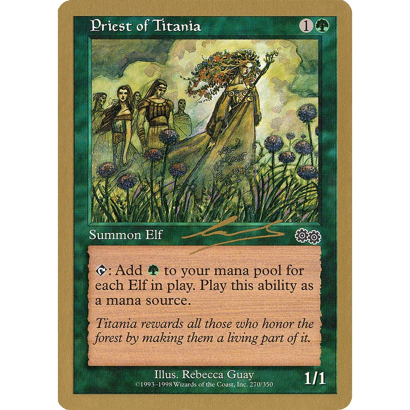 Priest of Titania (Nicolas Labarre) [World Championship Decks 2000]