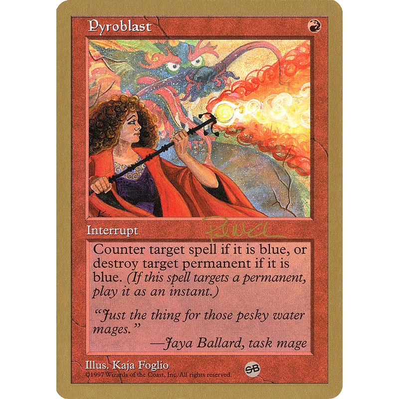 Pyroblast (Paul McCabe) (SB) [World Championship Decks 1997]