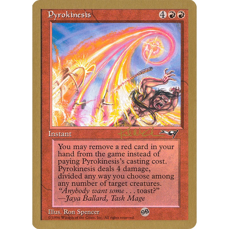 Pyrokinesis (Paul McCabe) (SB) [World Championship Decks 1997]