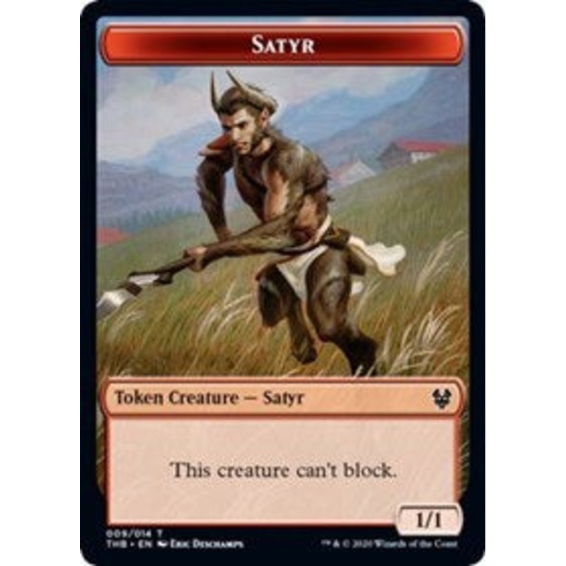 Satyr // Spider Double-Sided Token [Theros Beyond Death Tokens]