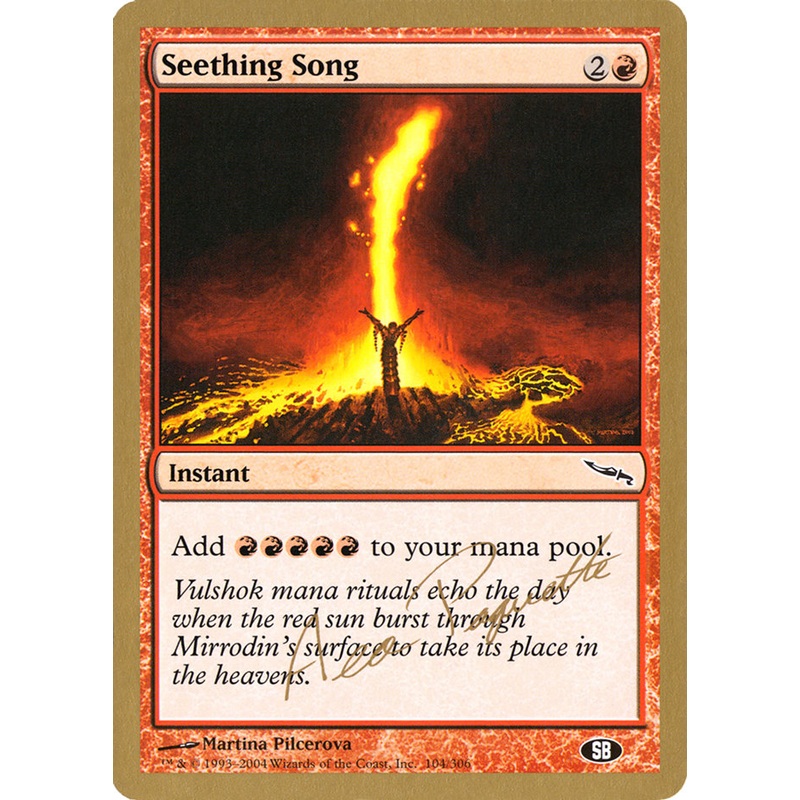 Seething Song (Aeo Paquette) (SB) [World Championship Decks 2004]