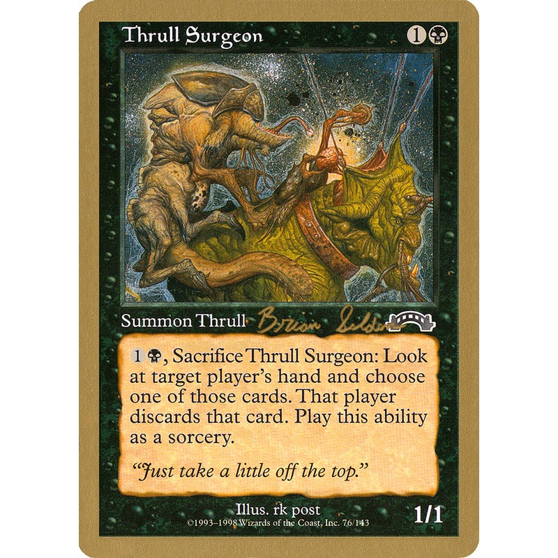 Thrull Surgeon (Brian Selden) [World Championship Decks 1998]