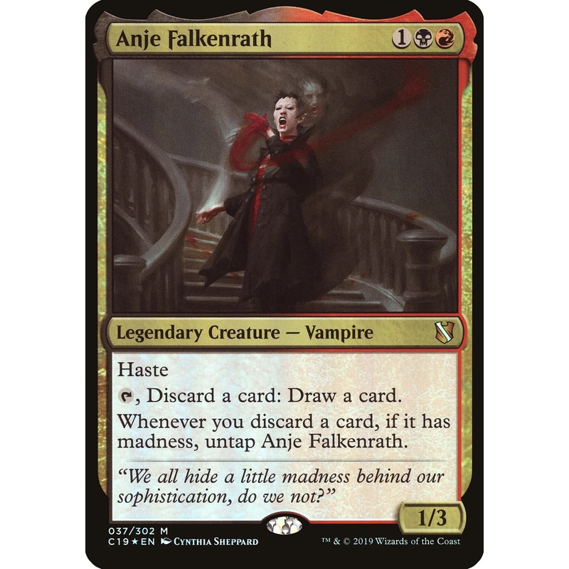 Anje Falkenrath (Oversized) [Commander 2019 Oversized]