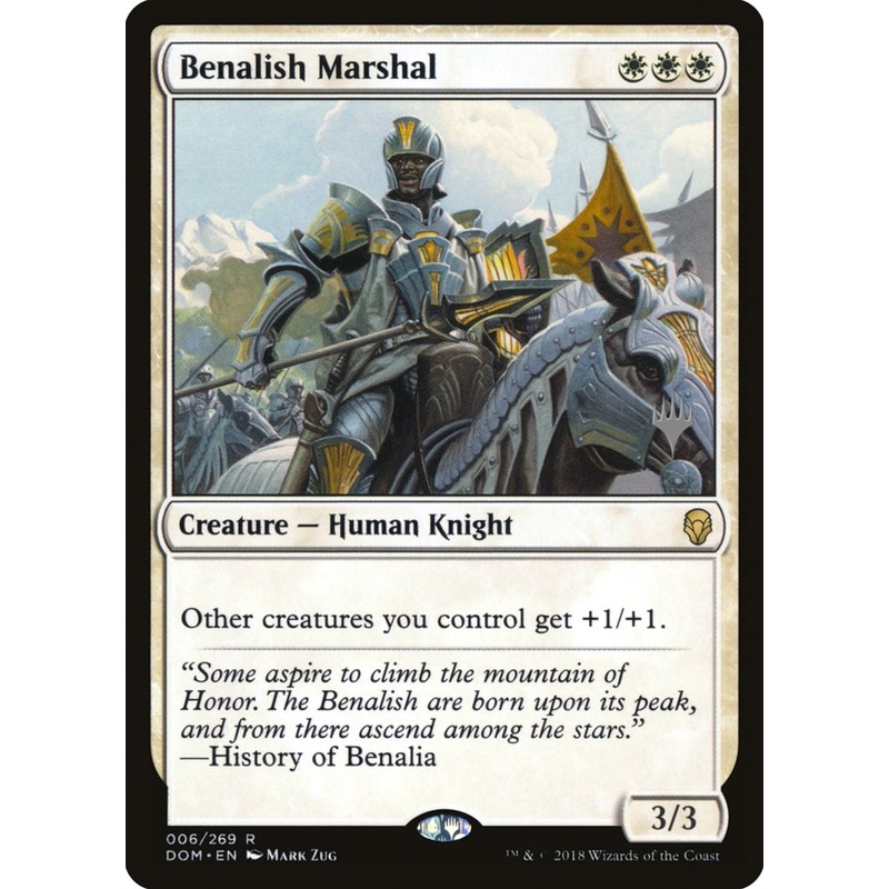 Benalish Marshal (Promo Pack) [Dominaria Promos]