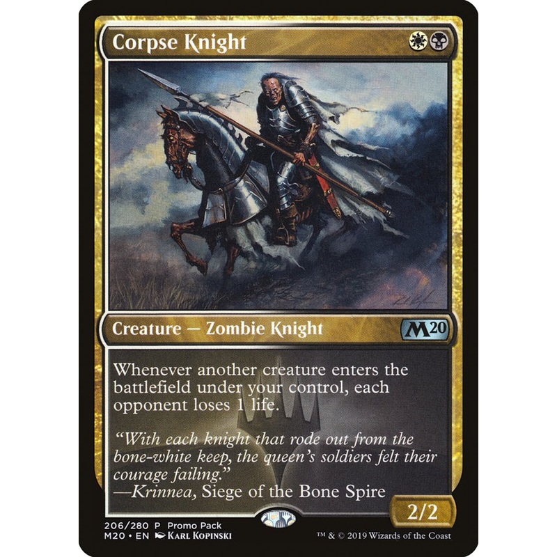 Corpse Knight (Promo Pack) [Core Set 2020 Promos]
