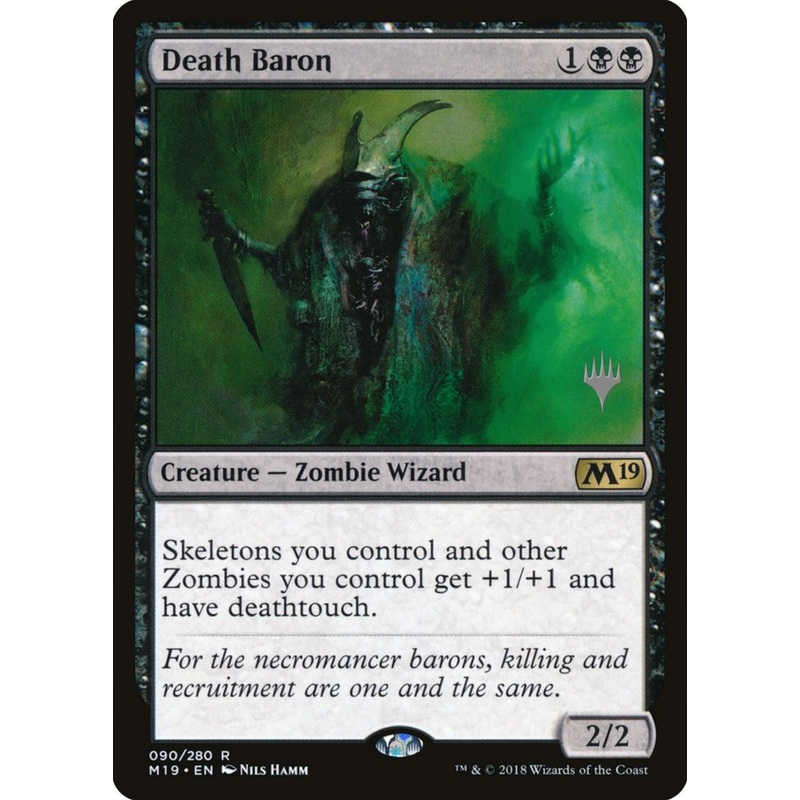 Death Baron (Promo Pack) [Core Set 2019 Promos]