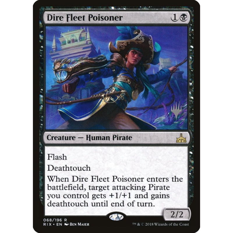 Dire Fleet Poisoner (Promo Pack) [Rivals of Ixalan Promos]