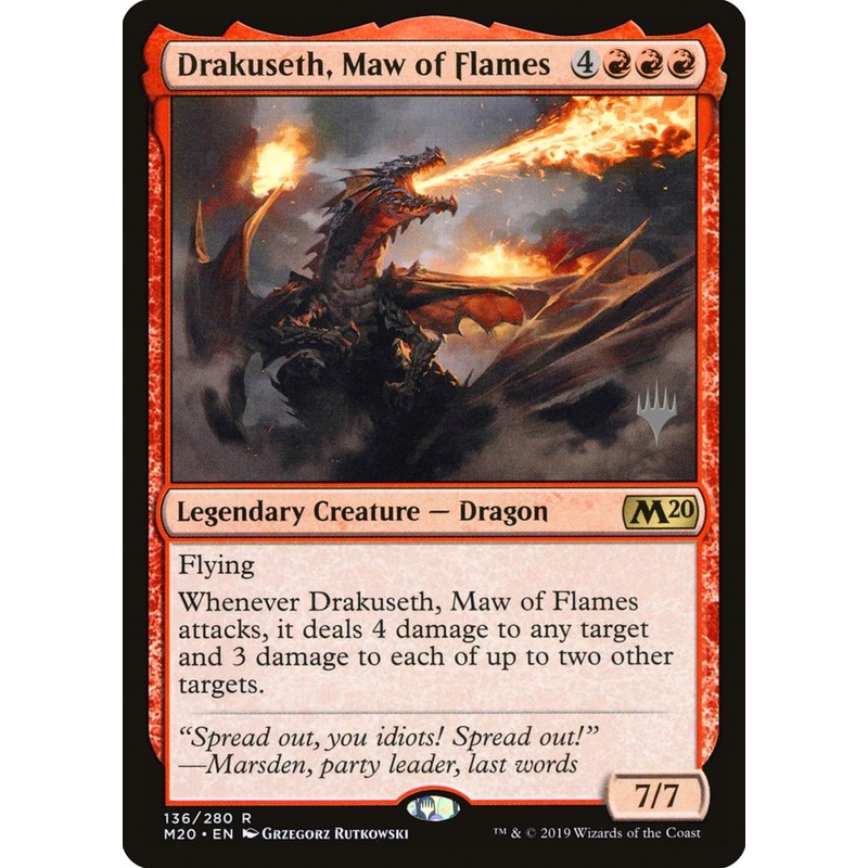 Drakuseth, Maw of Flames (Promo Pack) [Core Set 2020 Promos]