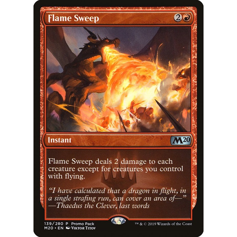 Flame Sweep (Promo Pack) [Core Set 2020 Promos]