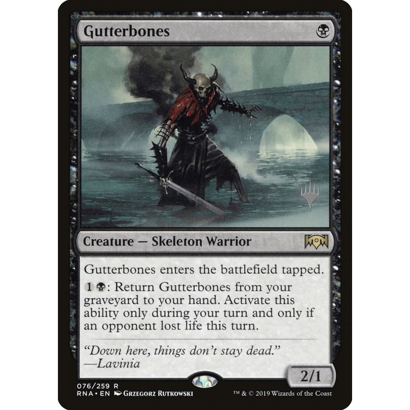 Gutterbones (Promo Pack) [Ravnica Allegiance Promos]