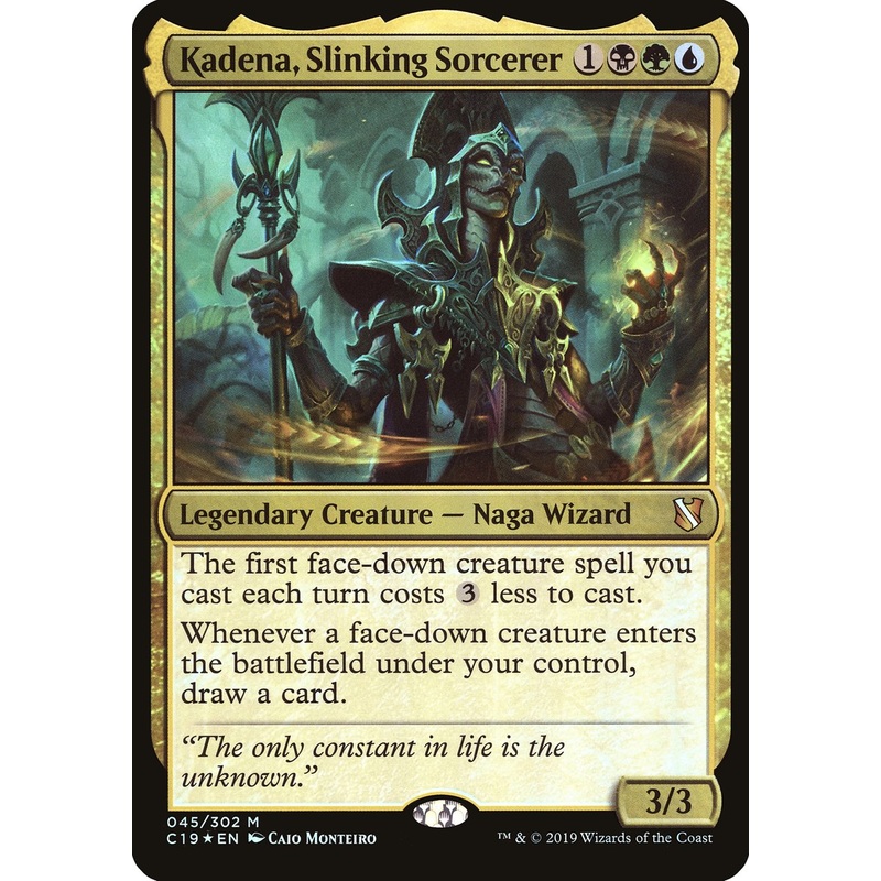 Kadena, Slinking Sorcerer (Oversized) [Commander 2019 Oversized]