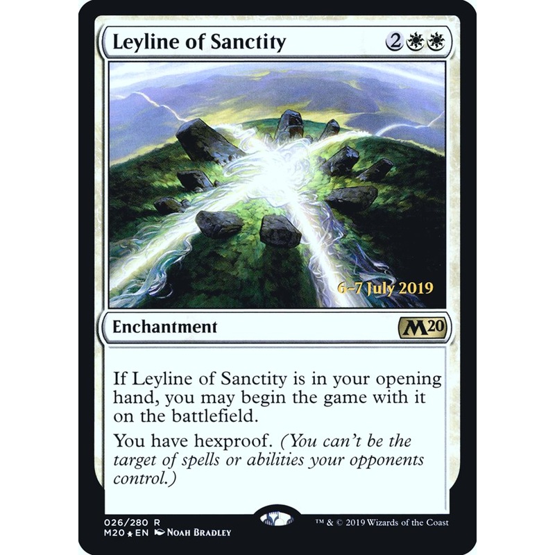 Leyline of Sanctity [Core Set 2020 Prerelease Promos]