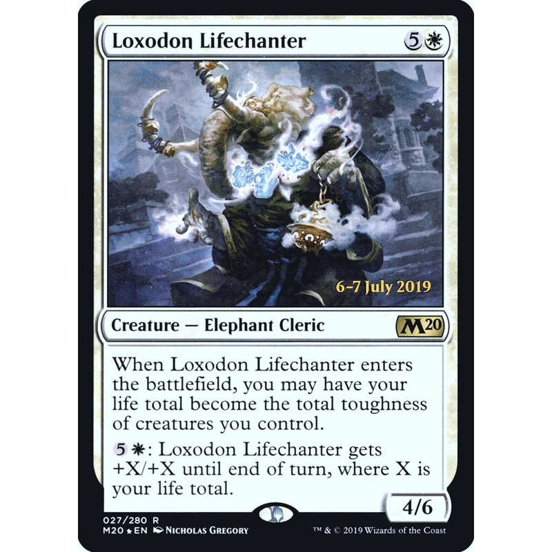 Loxodon Lifechanter [Core Set 2020 Prerelease Promos]