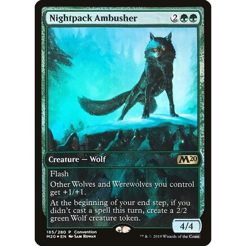 Nightpack Ambusher (Convention) (Full Art) [Core Set 2020 Promos]