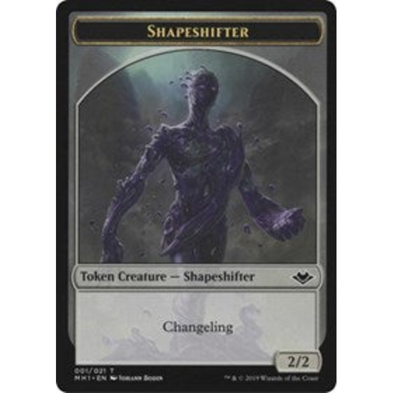 Shapeshifter (001) // Serra the Benevolent Emblem (020) Double-Sided Token [Modern Horizons Tokens]