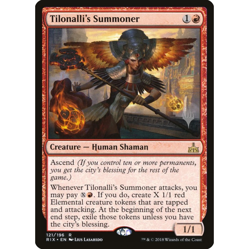 Tilonalli's Summoner (Promo Pack) [Rivals of Ixalan Promos]