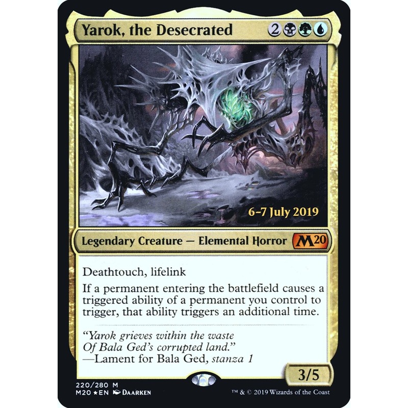 Yarok, the Desecrated [Core Set 2020 Prerelease Promos]