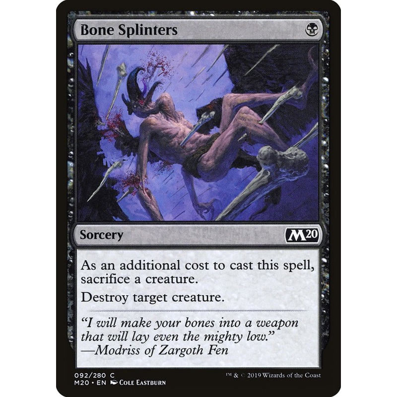 Bone Splinters [Core Set 2020]