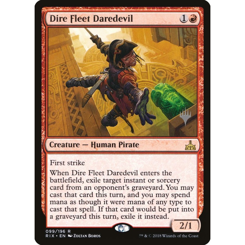 Dire Fleet Daredevil (Promo Pack) [Rivals of Ixalan Promos]
