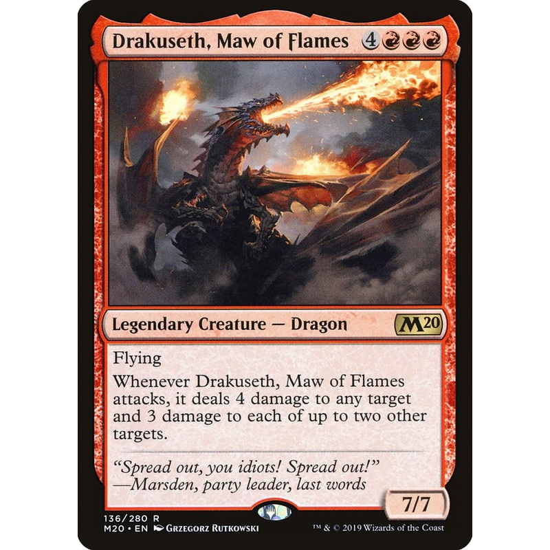 Drakuseth, Maw of Flames [Core Set 2020]