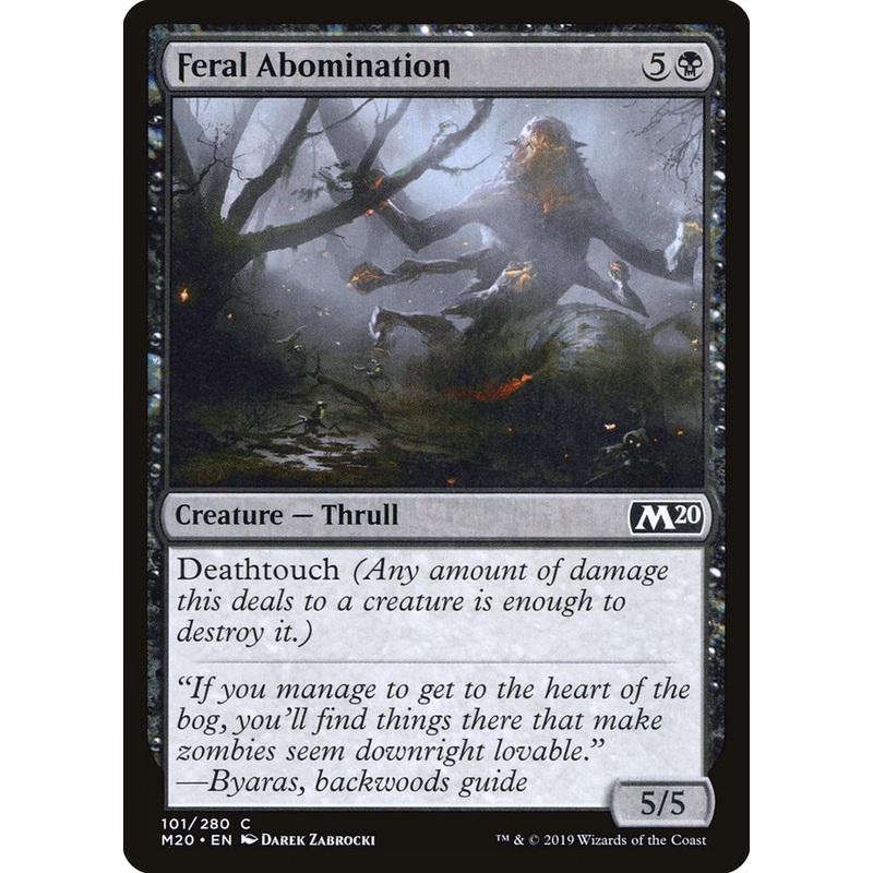 Feral Abomination [Core Set 2020]