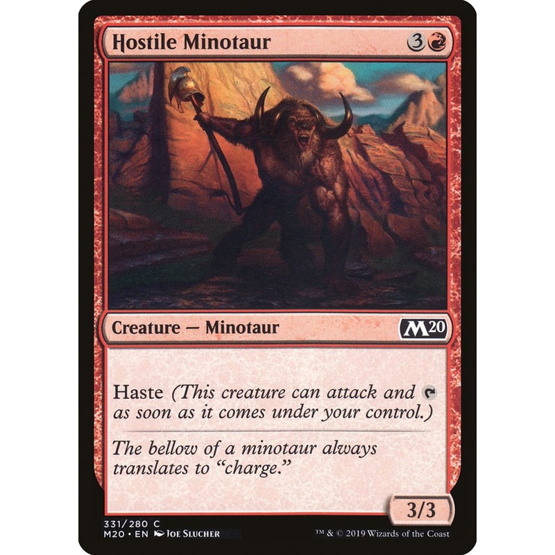 Hostile Minotaur [Core Set 2020]