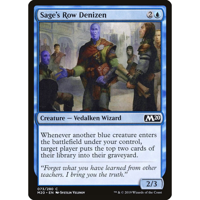 Sage's Row Denizen [Core Set 2020]