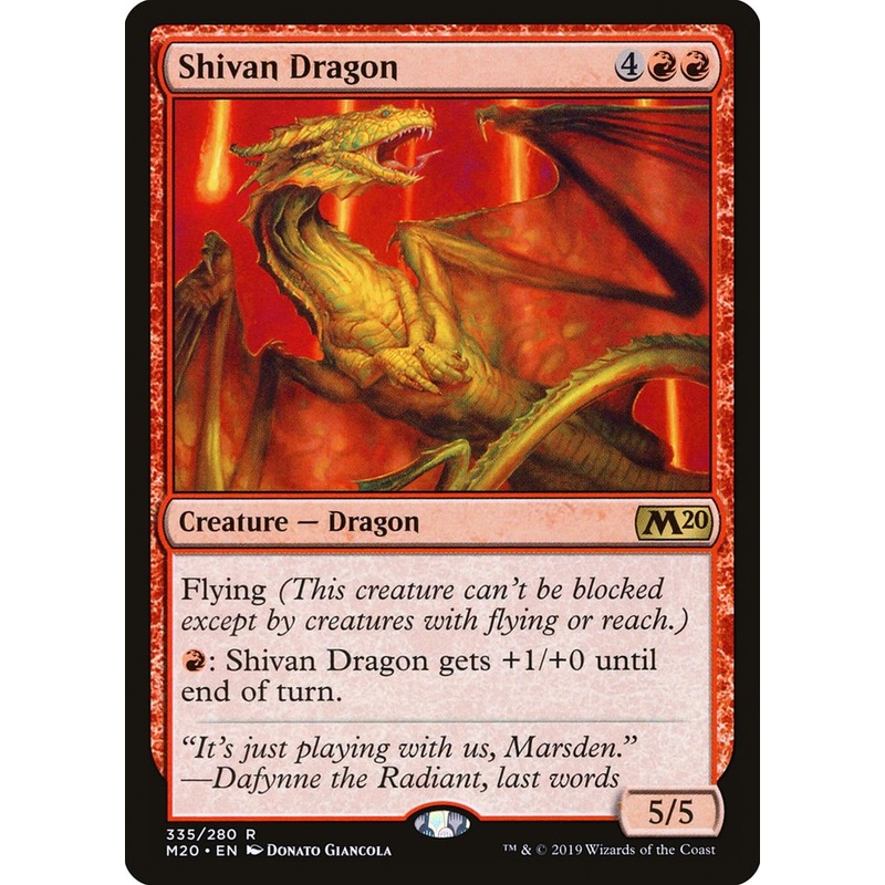 Shivan Dragon [Core Set 2020]