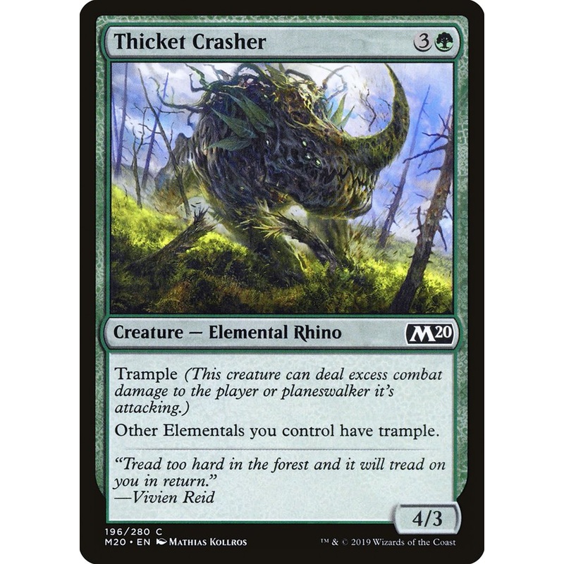 Thicket Crasher [Core Set 2020]
