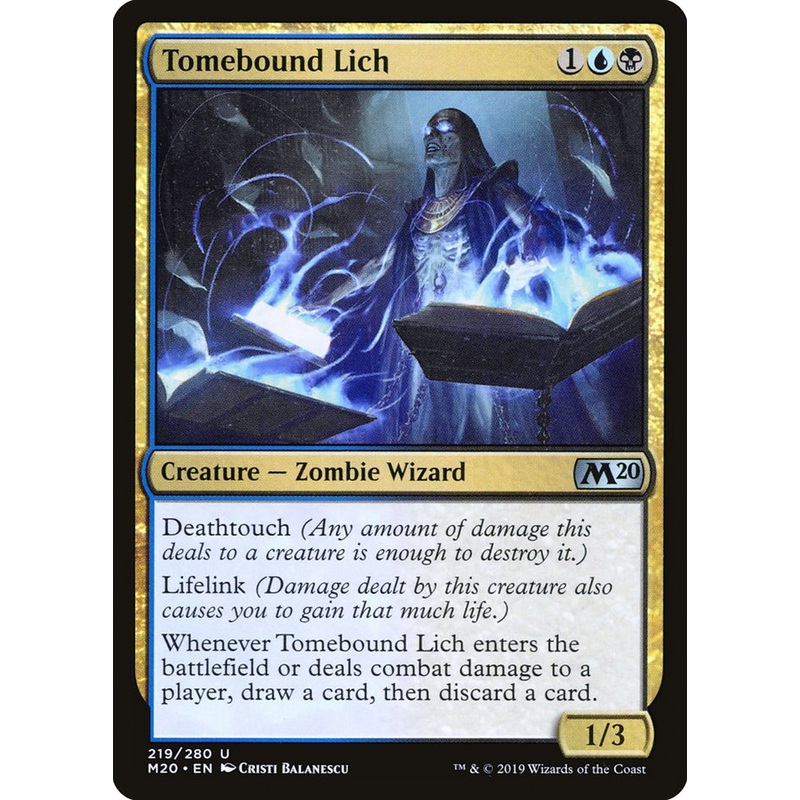 Tomebound Lich [Core Set 2020]
