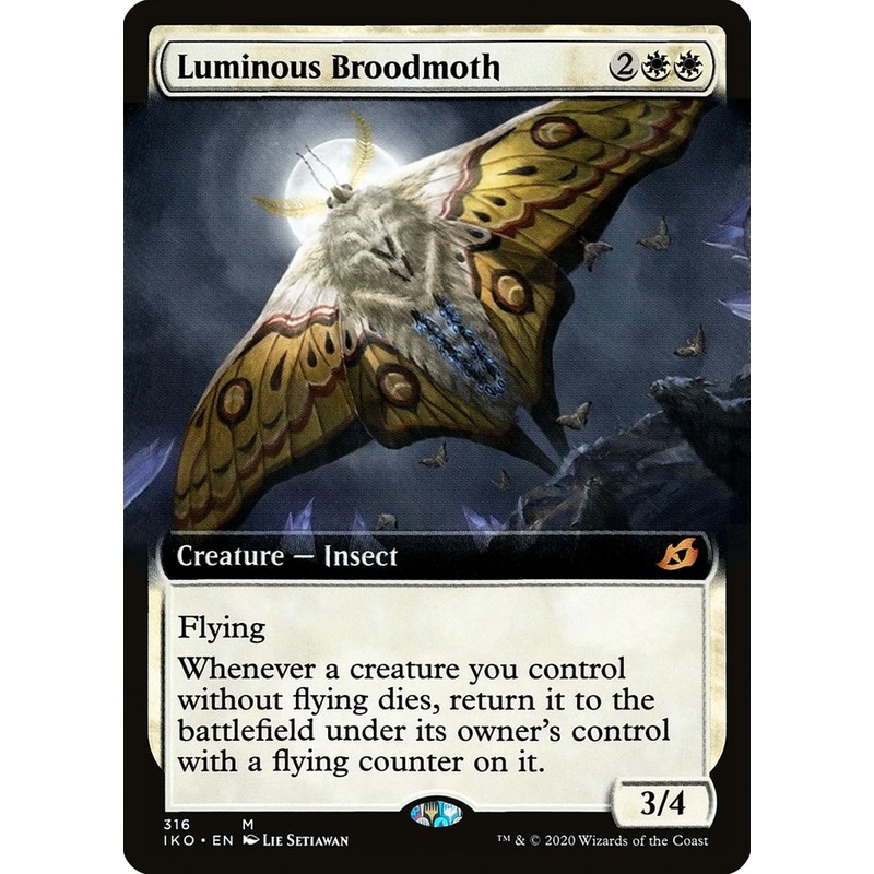 Luminous Broodmoth (Extended Art) (316) [Ikoria: Lair of Behemoths]
