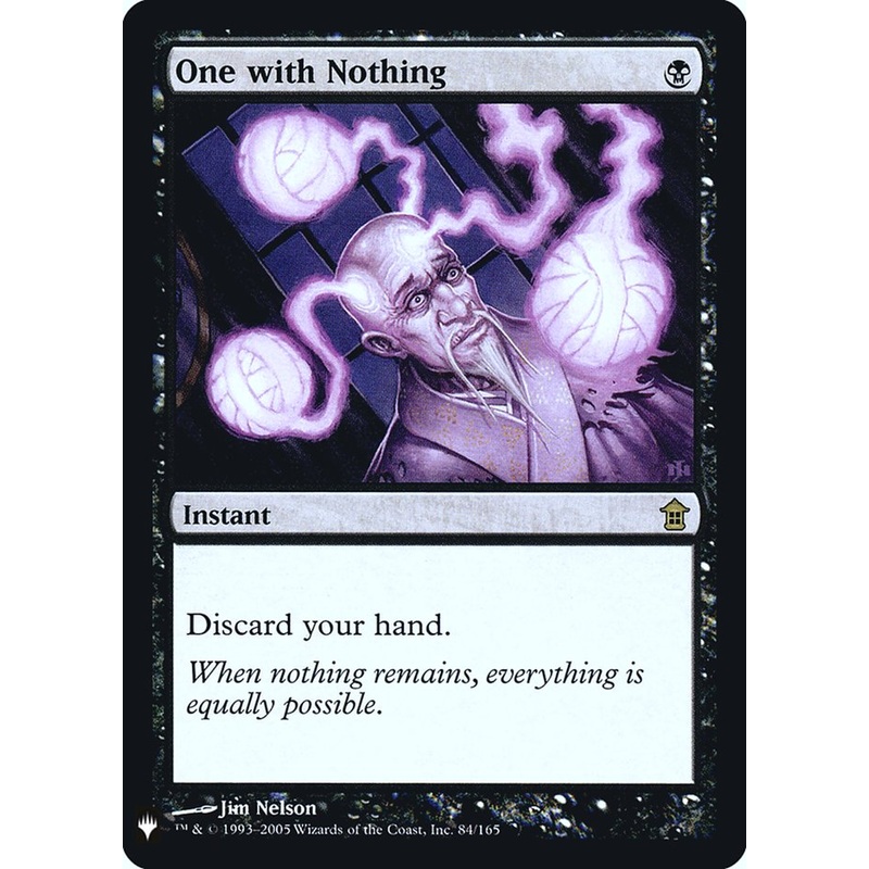 One with Nothing [Mystery Booster]