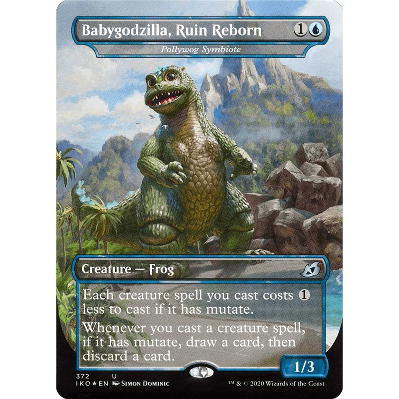 Pollywog Symbiote - Babygodzilla, Ruin Reborn (Godzilla Series) [Ikoria: Lair of Behemoths]