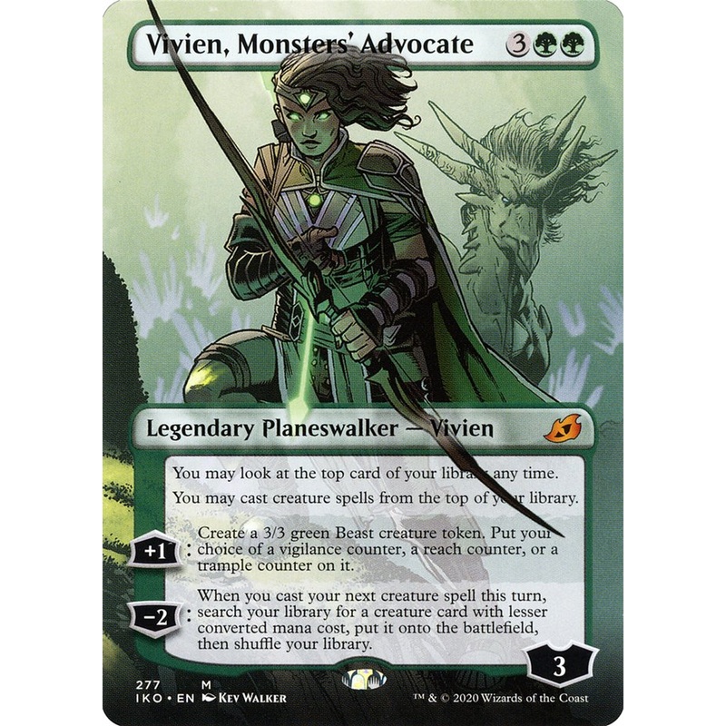 Vivien, Monsters' Advocate (Borderless) [Ikoria: Lair of Behemoths]