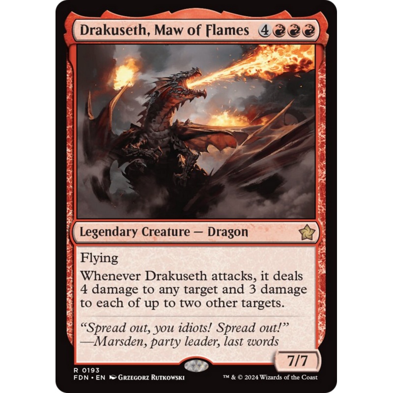 Drakuseth, Maw of Flames [Foundations]