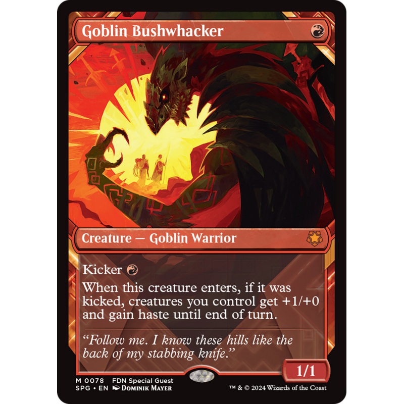 Goblin Bushwhacker (Showcase) [Foundations Special Guests]